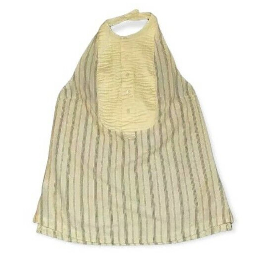 Ralph Lauren Blue Label Women's Yellow Halter Top Sleeveless Blouse Sz S - NWT
